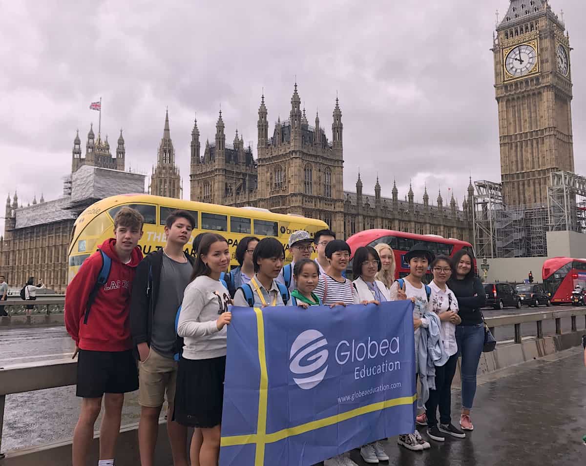 Globea Student grupp westminister flagga